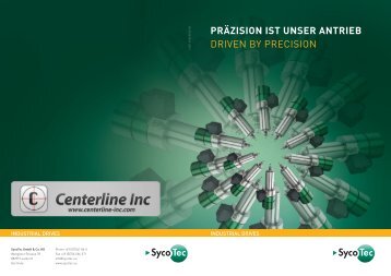 präzision ist unser antrieb driven by precision - Centerline Inc