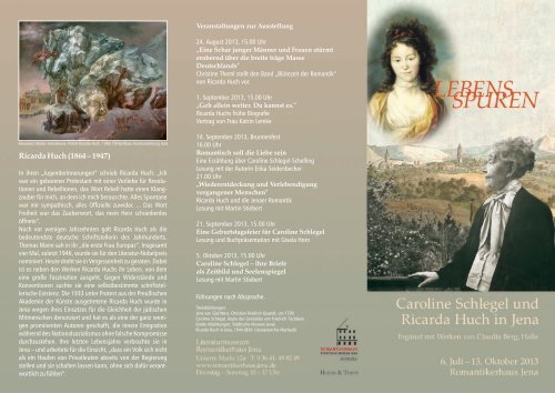 Faltblatt zur Ausstellung - Jena