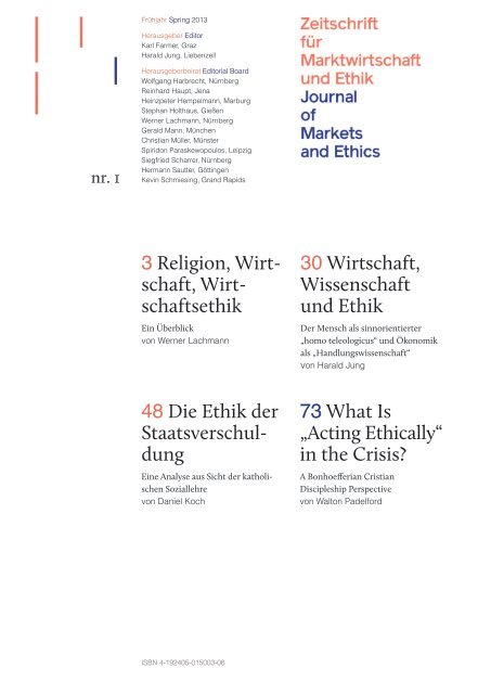 30 Wirtschaft, Wissenschaft und Ethik 3 Religion, Wirt- schaft, Wirt ...