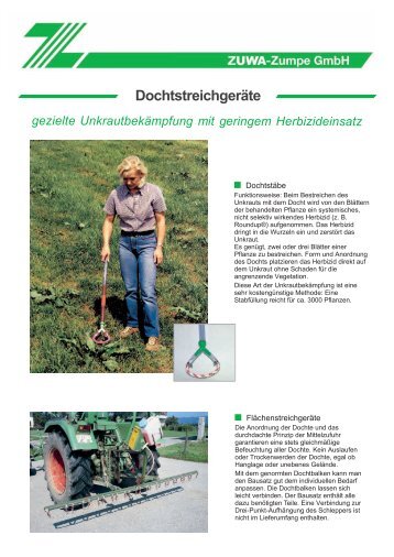 Dochtstreichgeräte - bei ZUWA-Zumpe GmbH