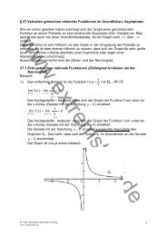 27 Verhalten gebrochen rationaler Funktionen im ... - Extremstark.de