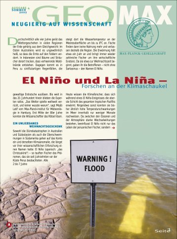 El Niño und La Niña - Forschen an der Klimaschaukel - Scinexx