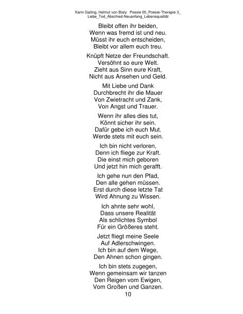 Poesie-Therapie 3 - 3p-dialoge.de