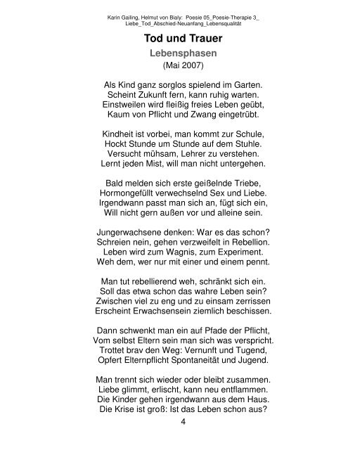 Poesie-Therapie 3 - 3p-dialoge.de