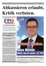 Abkassieren erlaubt, Kritik verboten. - FPÖ-Eisenstadt