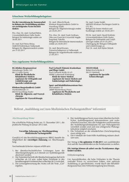 Als PDF-Datei herunterladen - Ärzteblatt Sachsen-Anhalt