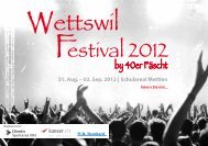 Programmheft als pdf - wettswil-festival.ch