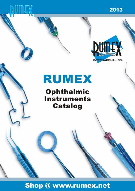 Ophthalmic Instruments Catalog - Rumex International Inc.