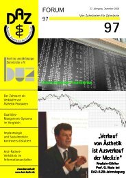 DAZ-Forum 97 (als PDF) - Deutscher Arbeitskreis für Zahnheilkunde