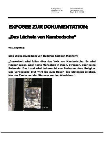 EXPOSEE ZUR DOKUMENTATION: EXPOSEE ... - Ludwig Hollburg