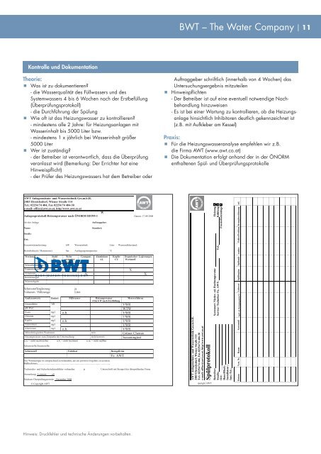 BWT AQA therm - Broschüre