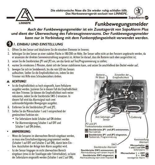 [PDF | 190 kB | 12.06.2013] Bewegungsmelder ... - A. Linnepe GmbH