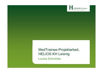 Prozessoptimierung bei interprofessioneller ... - Helios Kliniken