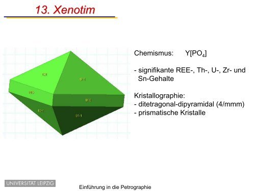 Einführung in die Petrographie/Petrologie - "Akzessorische Minerale ...