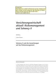 Risikomanagement und Solvency II - FinRisk Management GmbH