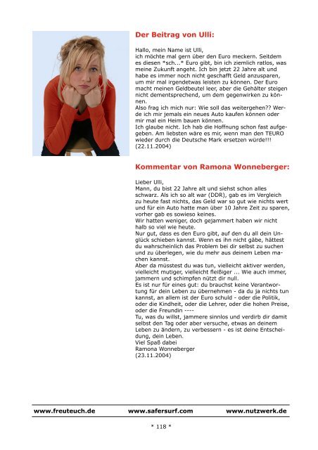 Der Beitrag von Nadine Fenske: - Anti-Ärger-Institut Ramona ...