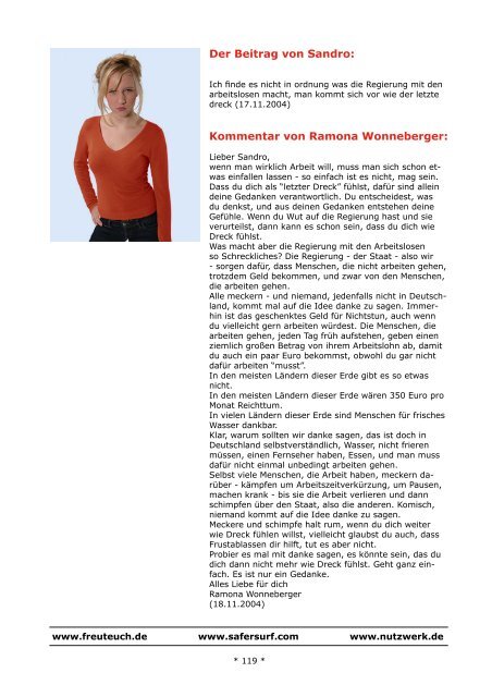 Der Beitrag von Nadine Fenske: - Anti-Ärger-Institut Ramona ...