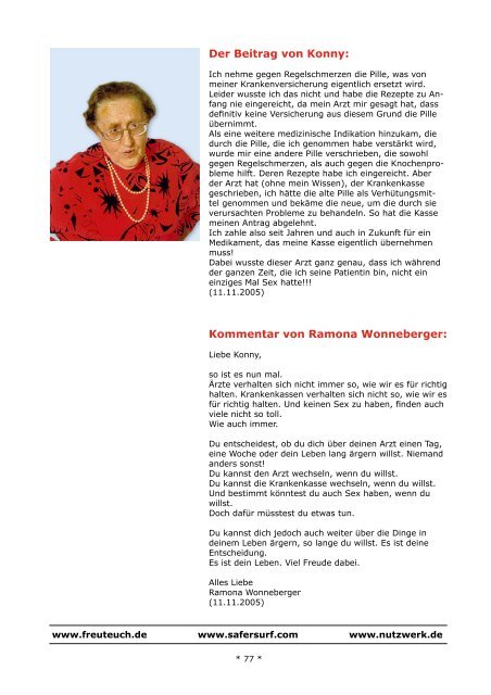 Der Beitrag von Nadine Fenske: - Anti-Ärger-Institut Ramona ...