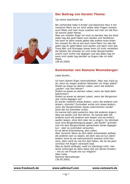 Der Beitrag von Nadine Fenske: - Anti-Ärger-Institut Ramona ...