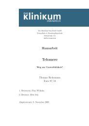 Telomere - Die Akademie des Klinikum Osnabrück