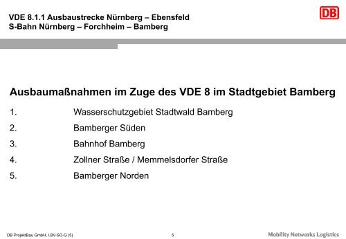 VDE 8.1.1 Ausbaustrecke Nürnberg