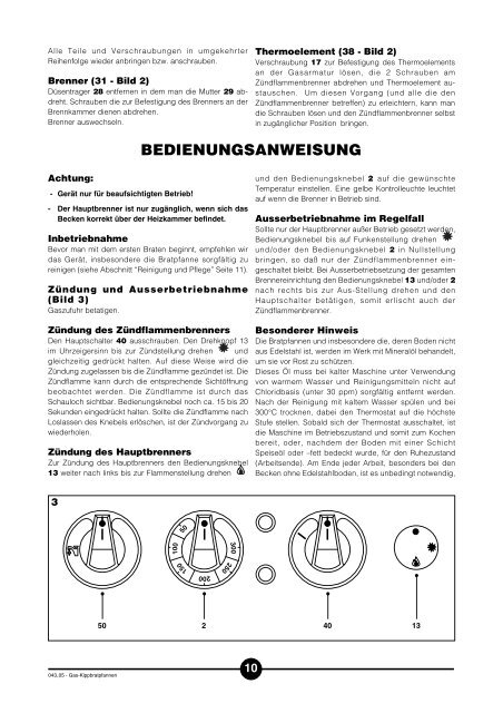 GAS-KIPPBRATPFANNEN