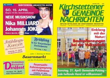 Gemeindezeitung 1. Quartal 2007 - Marktgemeinde Kirchstetten