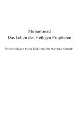 Das Leben des Heiligen Propheten - Ahmadiyya Muslim Jamaat ...