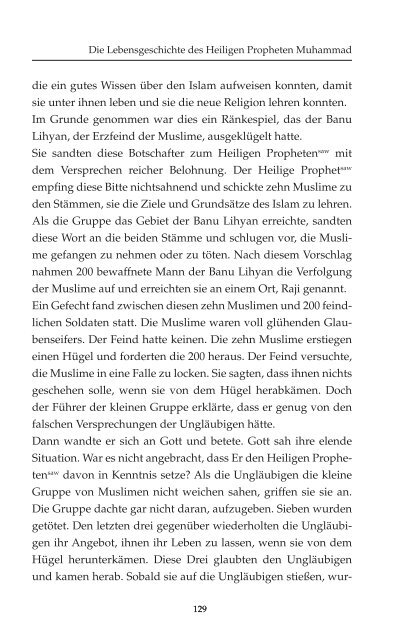 Das Leben des Heiligen Propheten - Ahmadiyya Muslim Jamaat ...