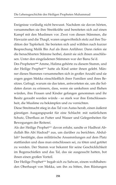 Das Leben des Heiligen Propheten - Ahmadiyya Muslim Jamaat ...