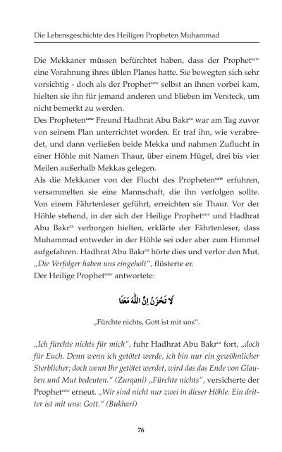 Das Leben des Heiligen Propheten - Ahmadiyya Muslim Jamaat ...