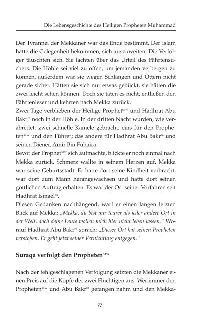 Das Leben des Heiligen Propheten - Ahmadiyya Muslim Jamaat ...