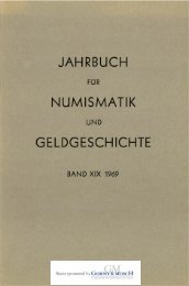 1969 Band XIX - Bayerische Numismatische Gesellschaft