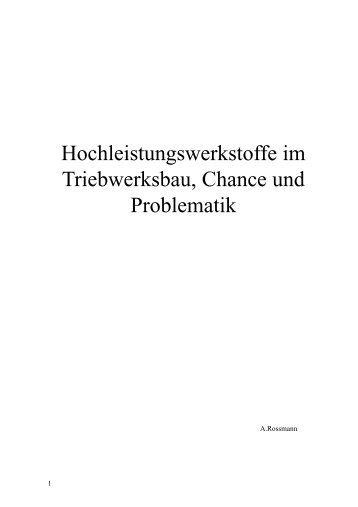 Hochleistungswerkstoffe im Triebwerksbau ... - turboconsult.de