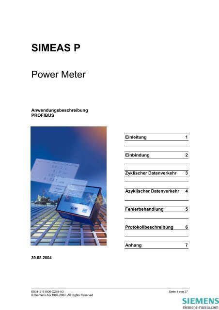 SIMEAS P - Siemens Power Solutions