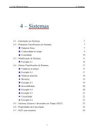 Análise de Sinais Cap. 4 – Sistemas - UBI