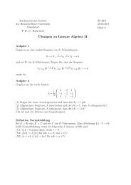 Blatt 9 - Mathematik - Heinrich-Heine-Universität Düsseldorf