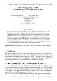 SAS V9 kompatibel zu V8? – Ein Fallbeispiel aus PROC ... - SAS-Wiki