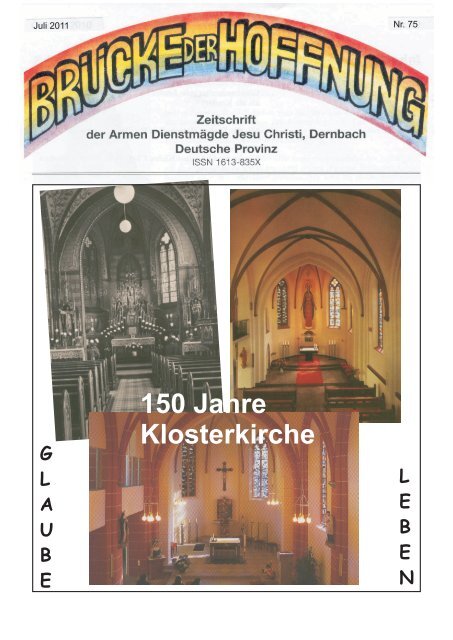 Brücke der Hoffnung Juli 2011 Nr 75 - Arme Dienstmägde Jesu ...