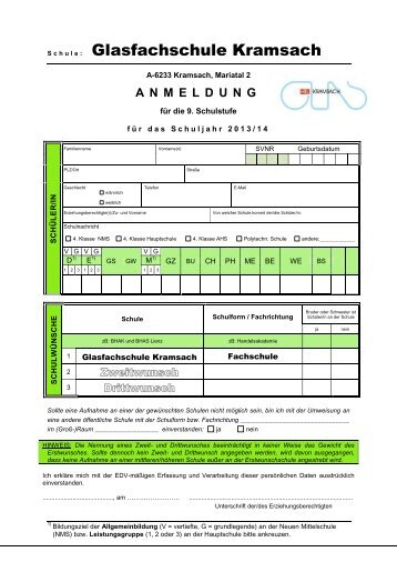 Schule: Glasfachschule Kramsach