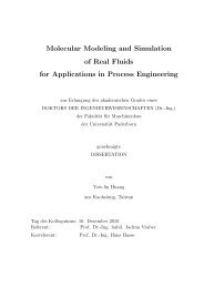 Molecular Modeling and Simulation of Real Fluids for Applications in ...