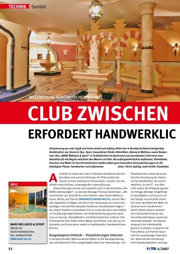 CLUB ZWISCHEN DEN MEERE - Bauverlag