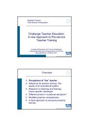 Challenge Teacher Education: A new Approach to Pre ... - EHB