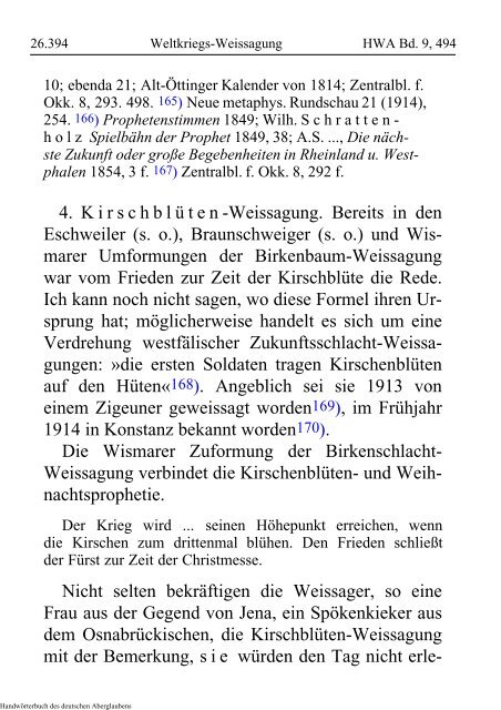 Weltkriegs-Weissagung - Schauungen.de
