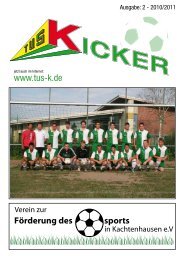TuS Kicker August (2) - TuS Kachtenhausen Kicker