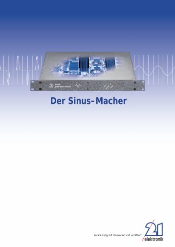 Der Sinus-Macher - BLUM Industrie-Elektronik GmbH