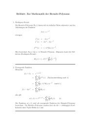 Eigenschaften der Hermite-Polynome