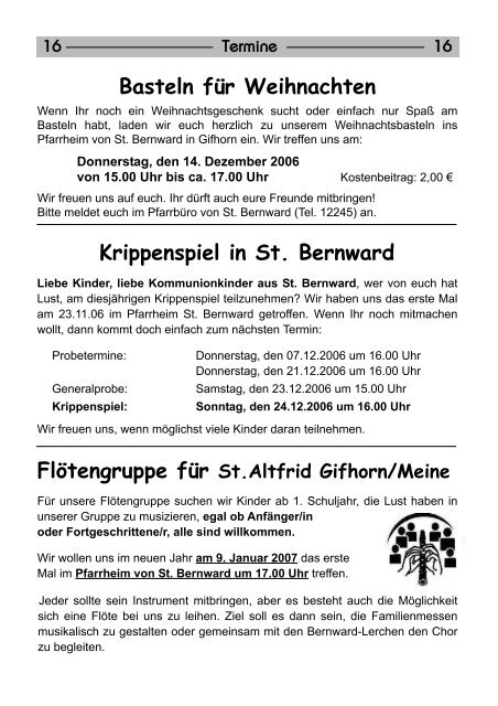 Pfarrbrief - St. Altfrid