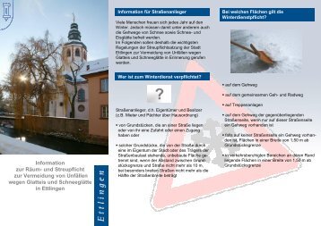 Information zur Räum- und Streupflicht zur ... - Stadt Ettlingen