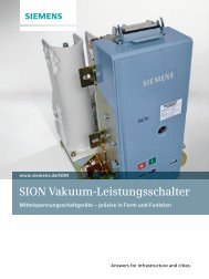 Applikationen für die elektrische Energieverteilung - Siemens